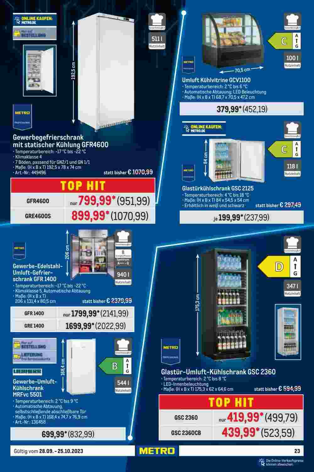 METRO Prospekt (ab 28.09.2023) zum Blättern - Seite 23