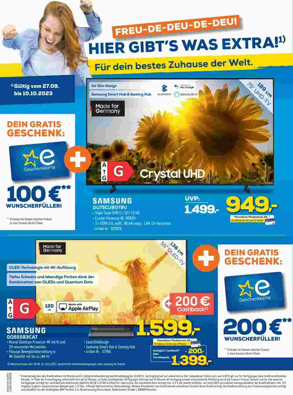 Euronics Prospekt (ab 29.09.2023) zum Blättern - Seite 2