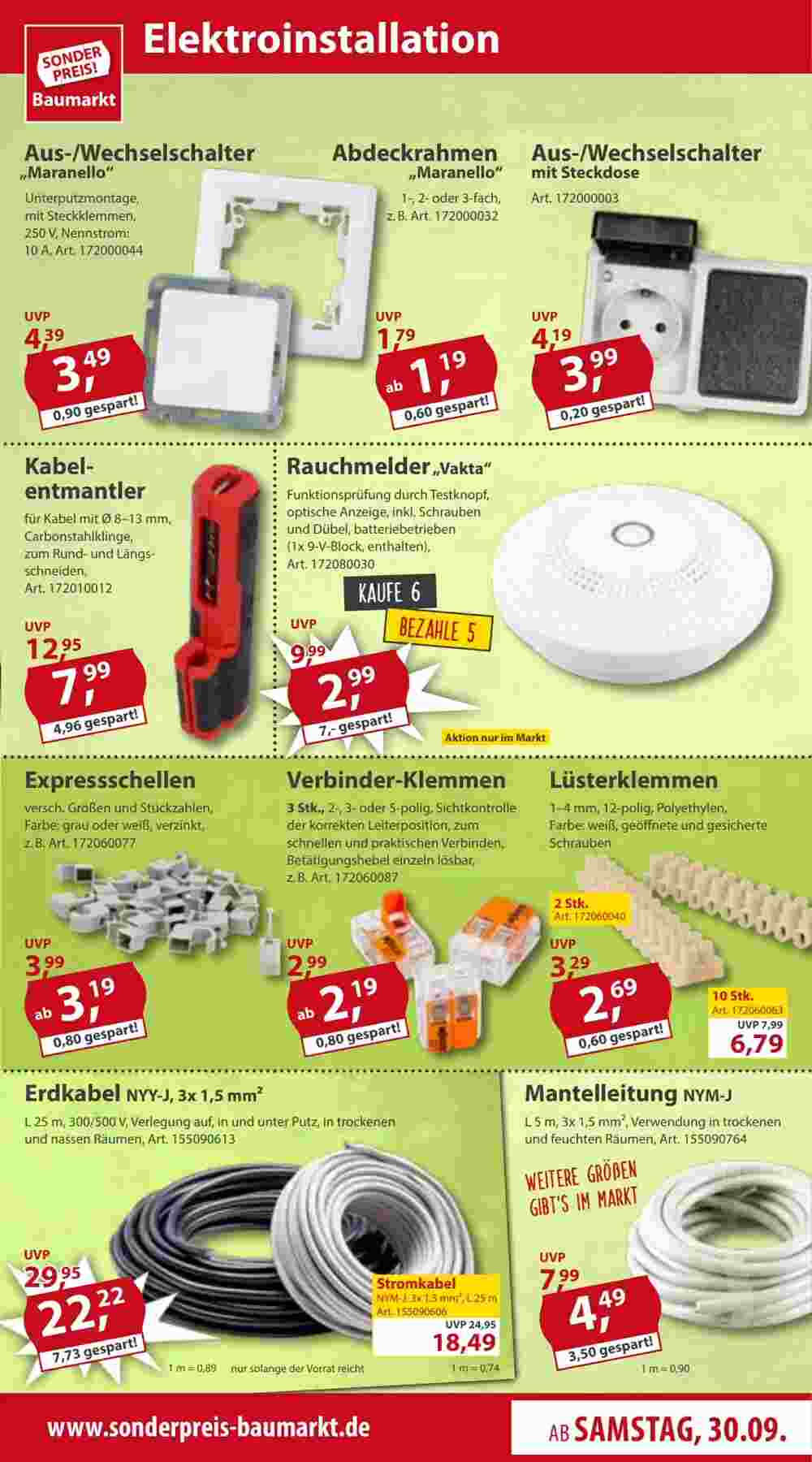 Sonderpreis Baumarkt Prospekt (ab 30.09.2023) zum Blättern - Seite 15