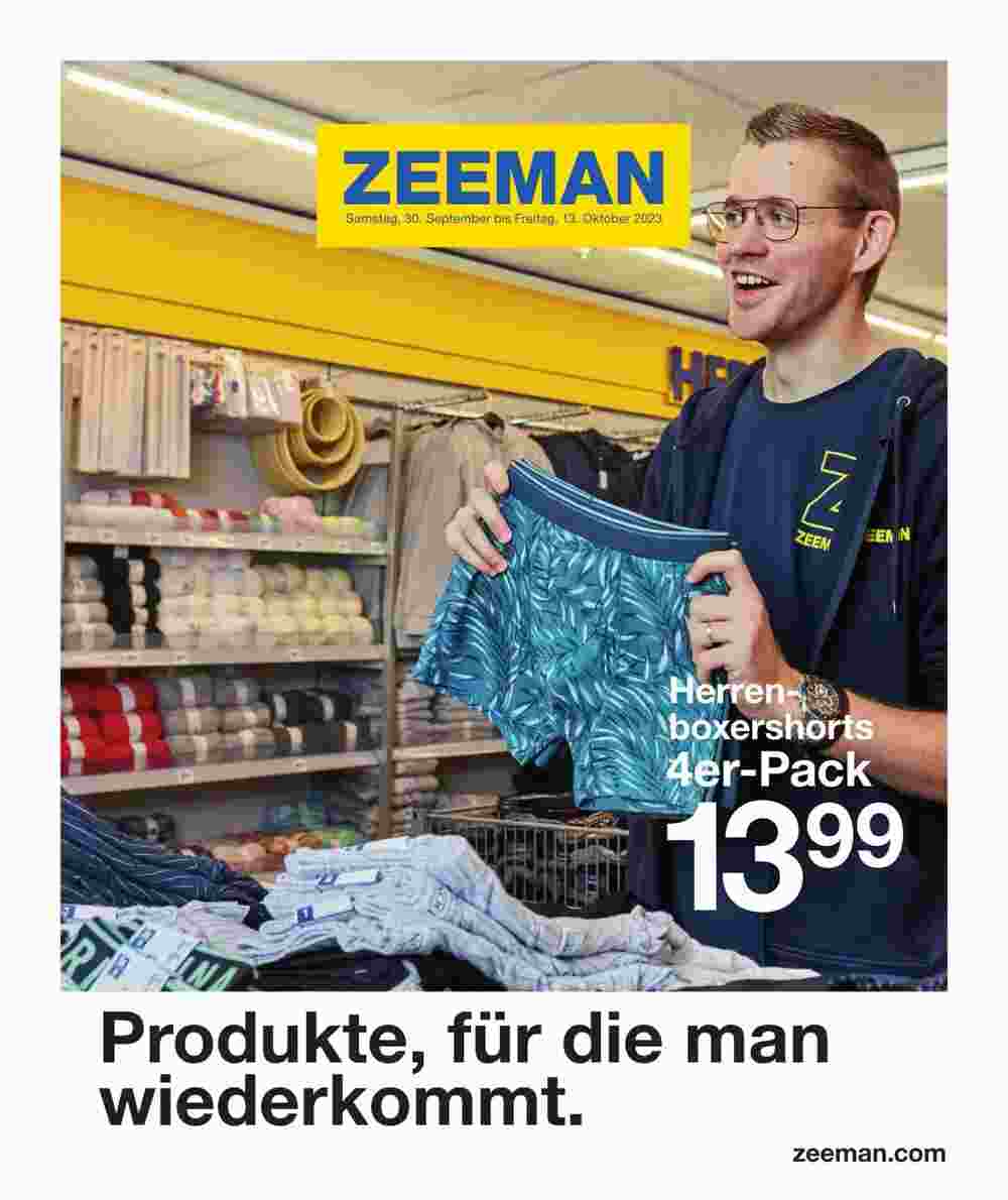 Zeeman Prospekt (ab 30.09.2023) zum Blättern - Seite 1