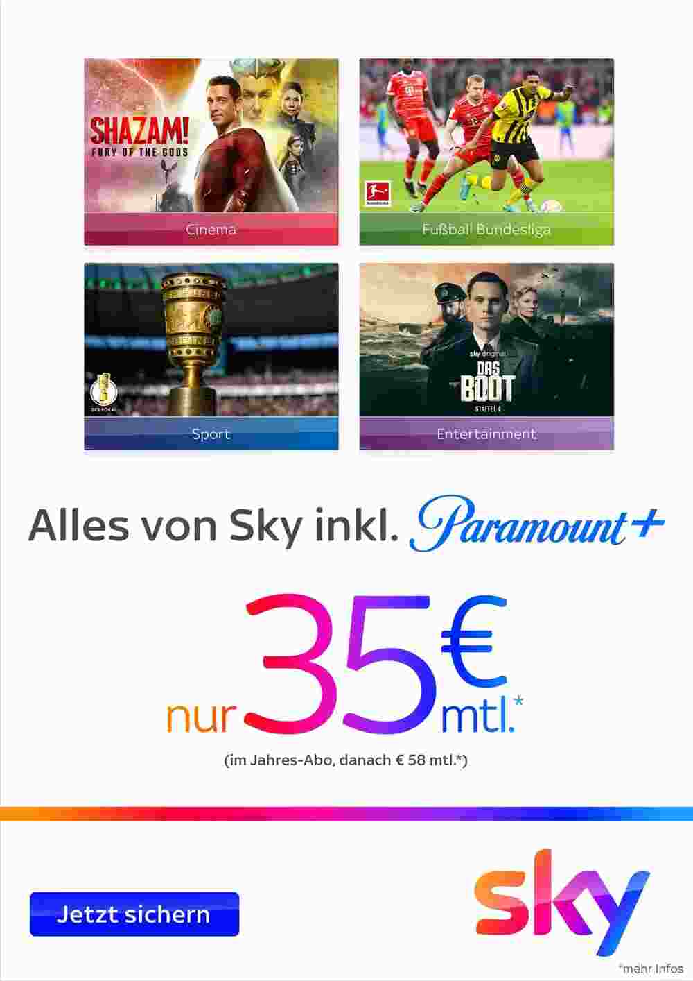 Sky Prospekt (ab 30.09.2023) zum Blättern - Seite 1