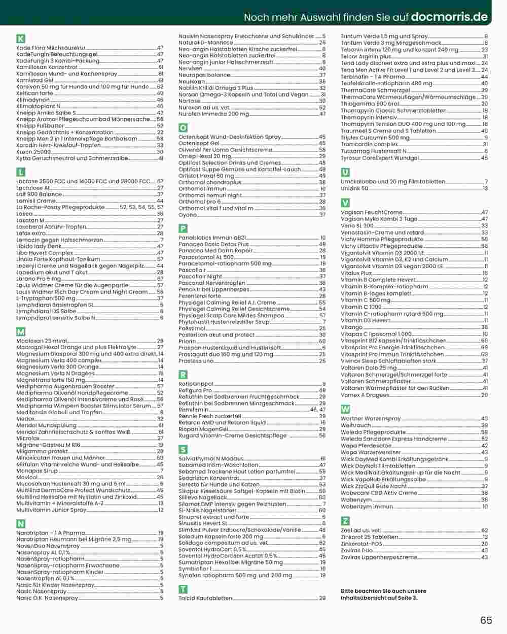 DocMorris Prospekt (ab 30.09.2023) zum Blättern - Seite 65