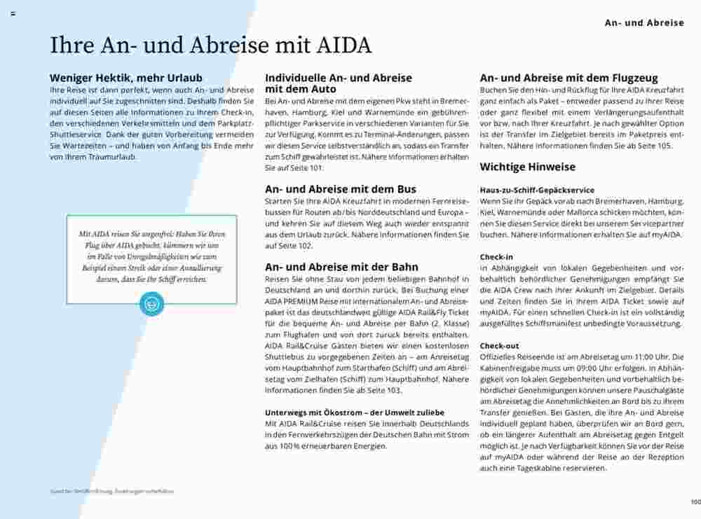 Aida Cruises Prospekt (ab 01.10.2023) zum Blättern - Seite 100