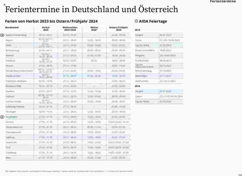 Aida Cruises Prospekt (ab 01.10.2023) zum Blättern - Seite 109