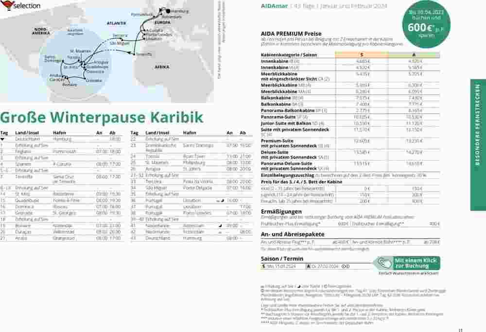 Aida Cruises Prospekt (ab 01.10.2023) zum Blättern - Seite 11
