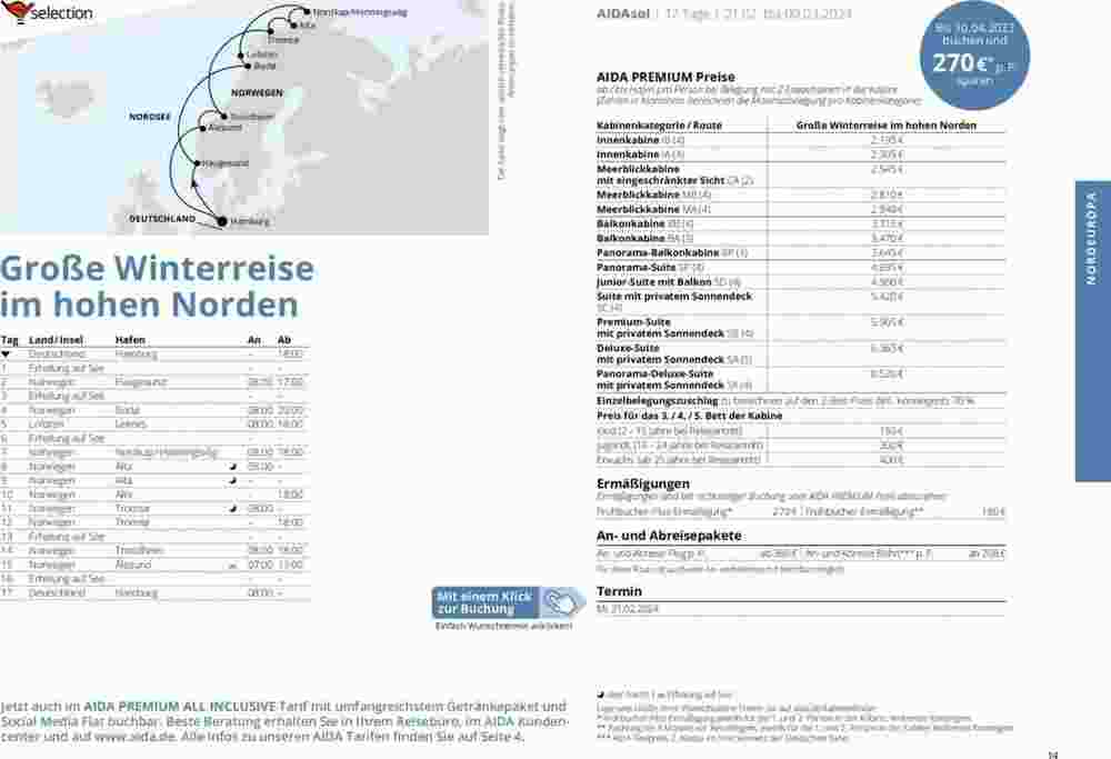 Aida Cruises Prospekt (ab 01.10.2023) zum Blättern - Seite 14