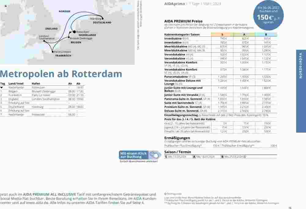 Aida Cruises Prospekt (ab 01.10.2023) zum Blättern - Seite 16