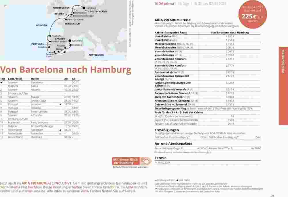 Aida Cruises Prospekt (ab 01.10.2023) zum Blättern - Seite 23