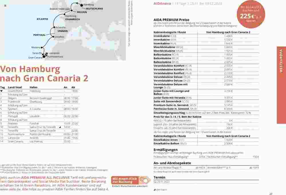 Aida Cruises Prospekt (ab 01.10.2023) zum Blättern - Seite 27