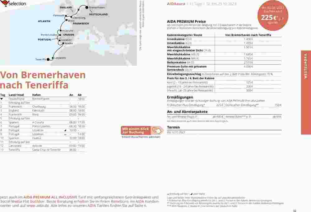 Aida Cruises Prospekt (ab 01.10.2023) zum Blättern - Seite 32