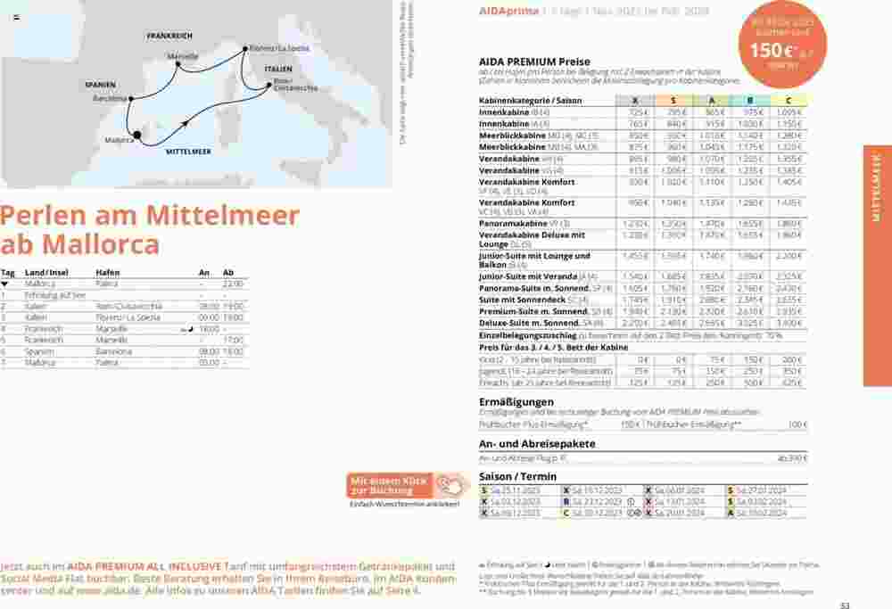 Aida Cruises Prospekt (ab 01.10.2023) zum Blättern - Seite 33