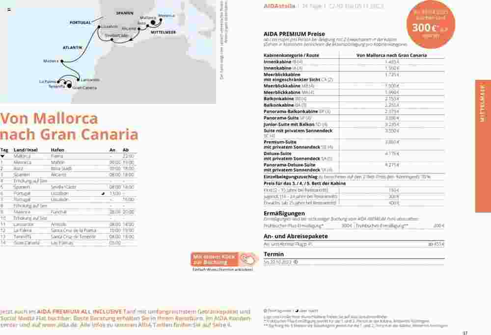 Aida Cruises Prospekt (ab 01.10.2023) zum Blättern - Seite 37