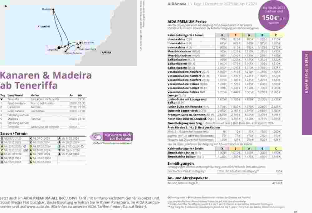 Aida Cruises Prospekt (ab 01.10.2023) zum Blättern - Seite 40