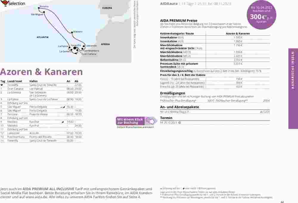 Aida Cruises Prospekt (ab 01.10.2023) zum Blättern - Seite 42