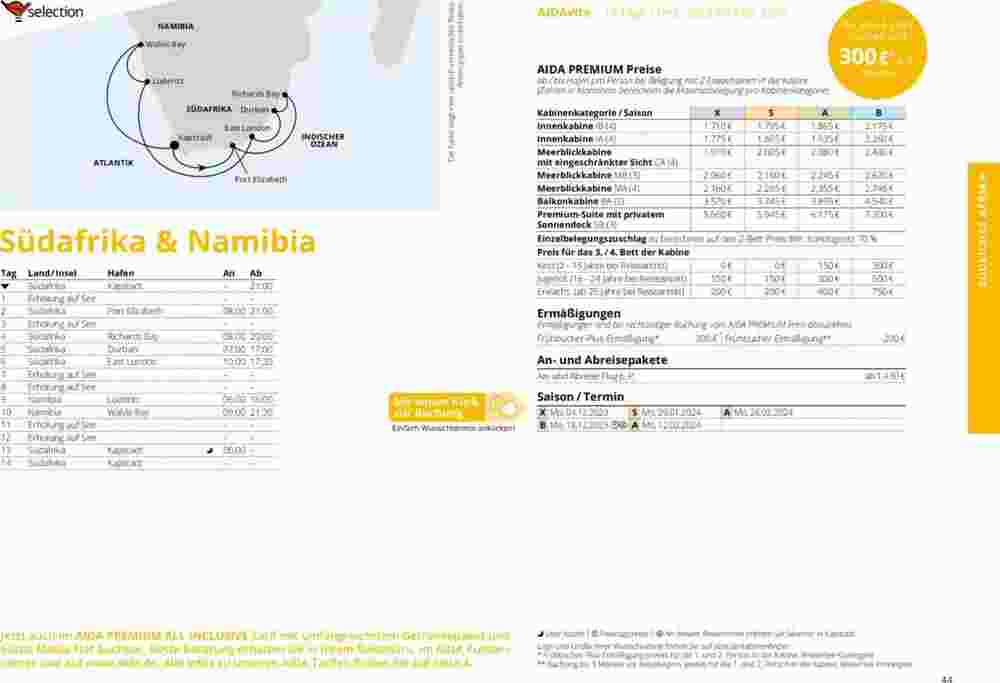 Aida Cruises Prospekt (ab 01.10.2023) zum Blättern - Seite 44