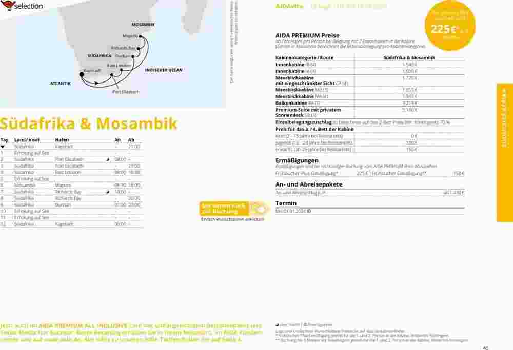 Aida Cruises Prospekt (ab 01.10.2023) zum Blättern - Seite 45