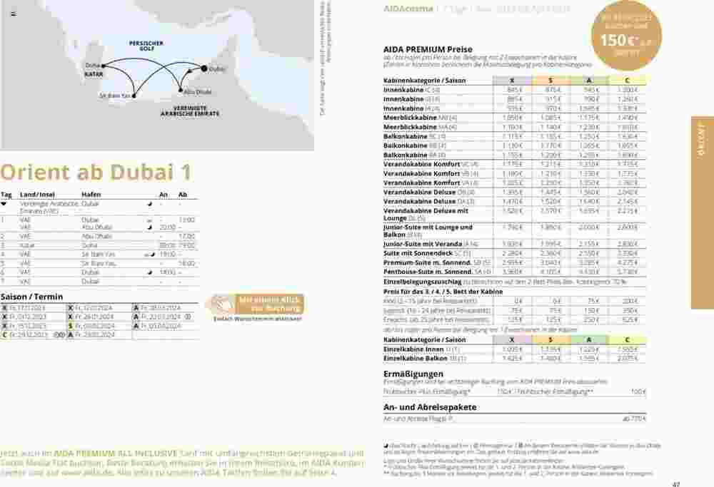 Aida Cruises Prospekt (ab 01.10.2023) zum Blättern - Seite 47