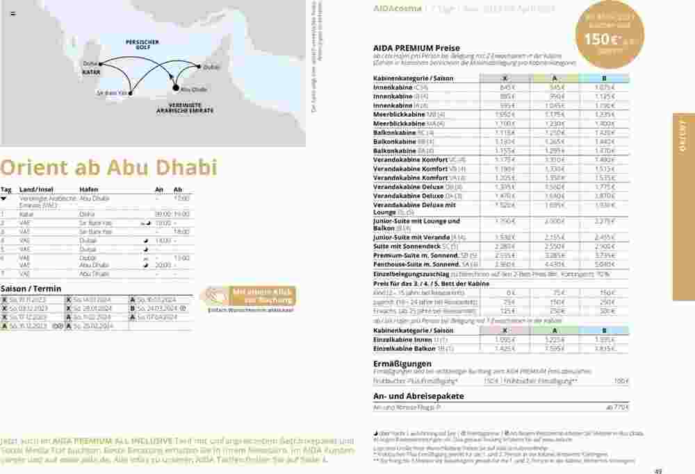 Aida Cruises Prospekt (ab 01.10.2023) zum Blättern - Seite 49