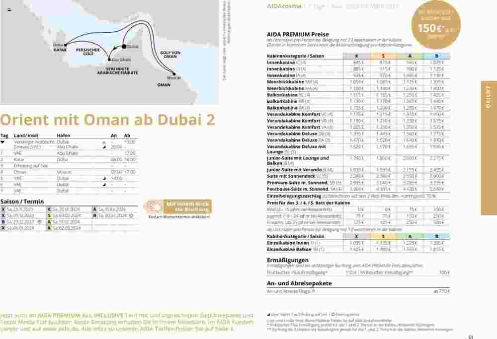 Aida Cruises Prospekt (ab 01.10.2023) zum Blättern - Seite 51