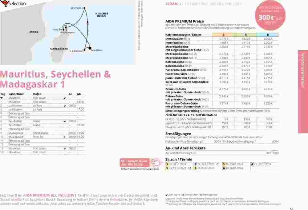 Aida Cruises Prospekt (ab 01.10.2023) zum Blättern - Seite 53