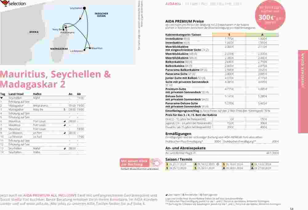 Aida Cruises Prospekt (ab 01.10.2023) zum Blättern - Seite 54