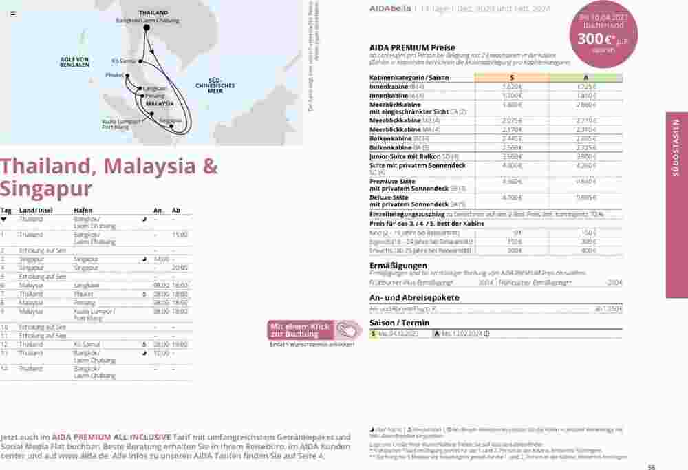 Aida Cruises Prospekt (ab 01.10.2023) zum Blättern - Seite 56