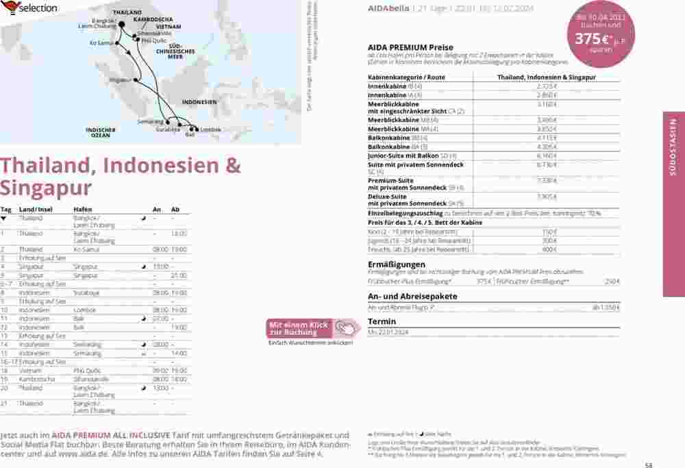 Aida Cruises Prospekt (ab 01.10.2023) zum Blättern - Seite 58