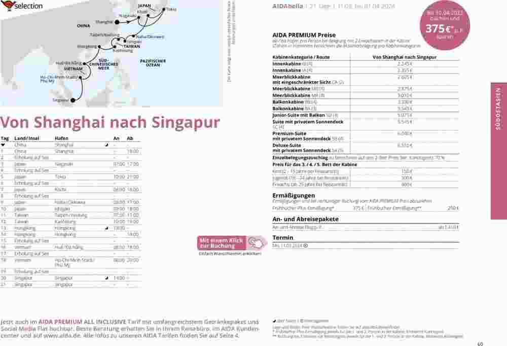 Aida Cruises Prospekt (ab 01.10.2023) zum Blättern - Seite 60