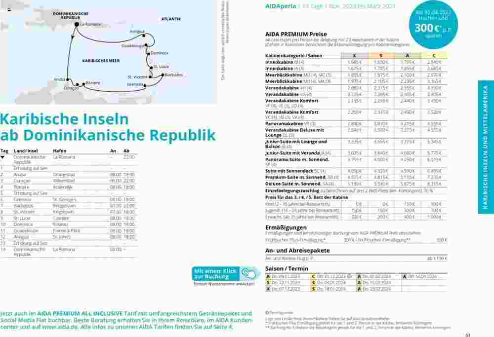 Aida Cruises Prospekt (ab 01.10.2023) zum Blättern - Seite 61