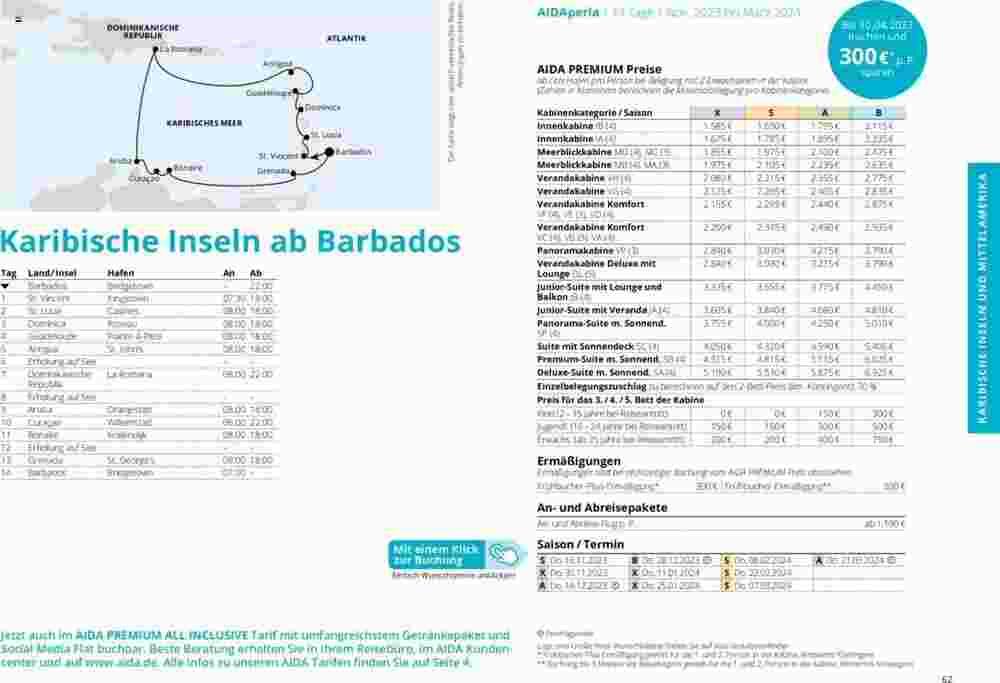 Aida Cruises Prospekt (ab 01.10.2023) zum Blättern - Seite 62