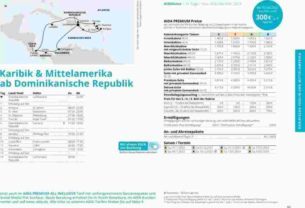 Aida Cruises Prospekt (ab 01.10.2023) zum Blättern - Seite 63