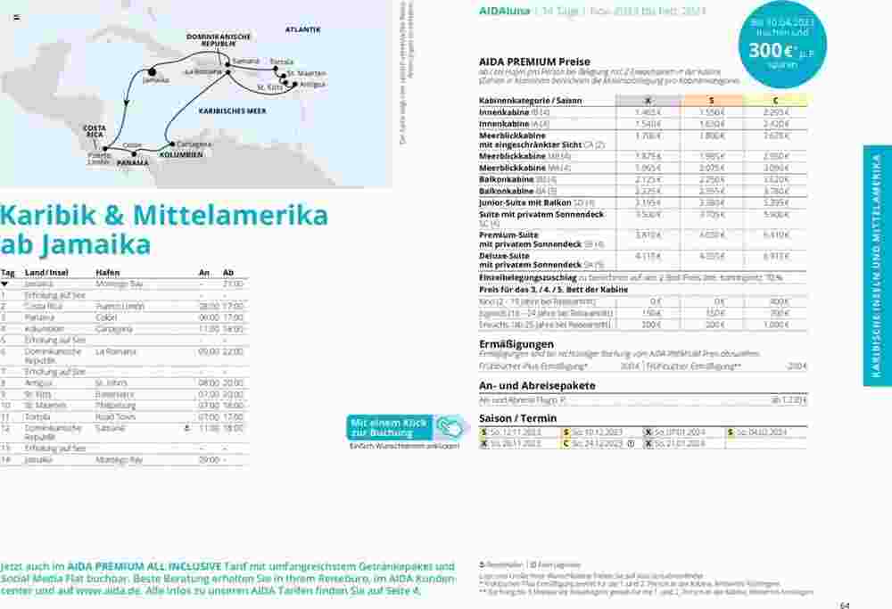 Aida Cruises Prospekt (ab 01.10.2023) zum Blättern - Seite 64