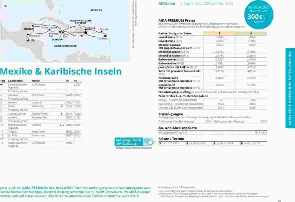 Aida Cruises Prospekt (ab 01.10.2023) zum Blättern - Seite 65