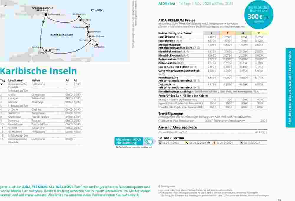 Aida Cruises Prospekt (ab 01.10.2023) zum Blättern - Seite 66