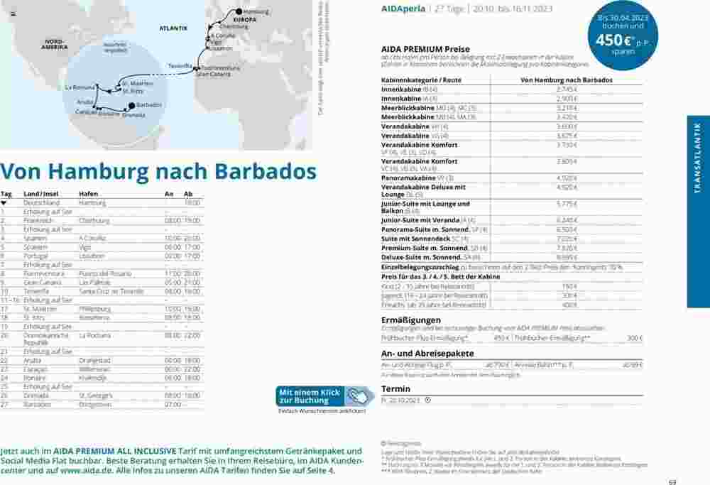 Aida Cruises Prospekt (ab 01.10.2023) zum Blättern - Seite 69