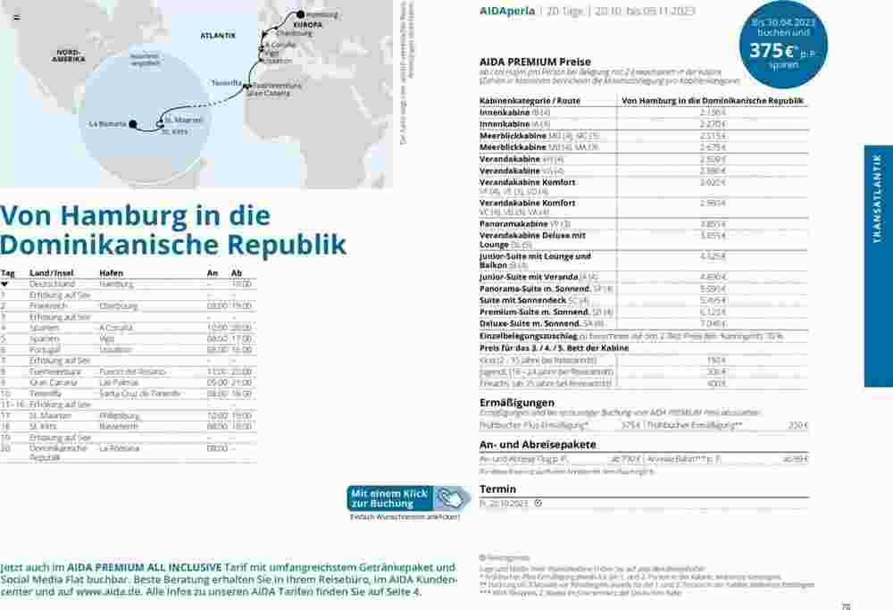 Aida Cruises Prospekt (ab 01.10.2023) zum Blättern - Seite 70