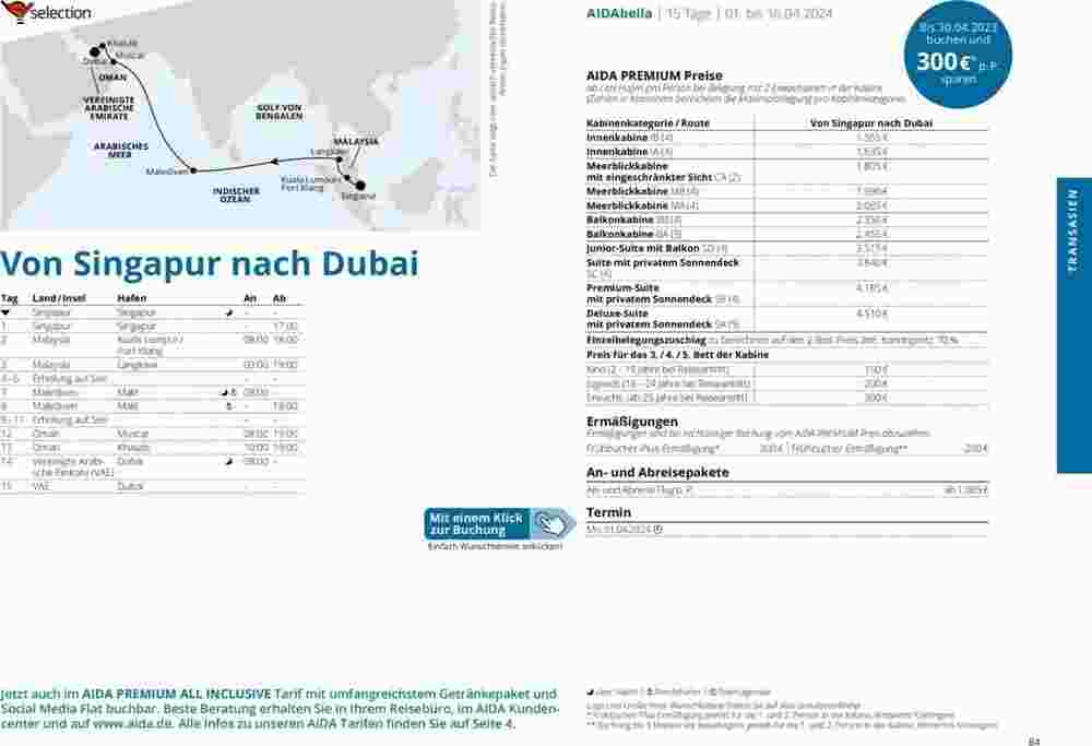 Aida Cruises Prospekt (ab 01.10.2023) zum Blättern - Seite 84