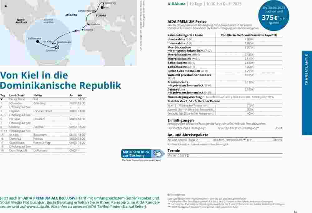 Aida Cruises Prospekt (ab 01.10.2023) zum Blättern - Seite 85