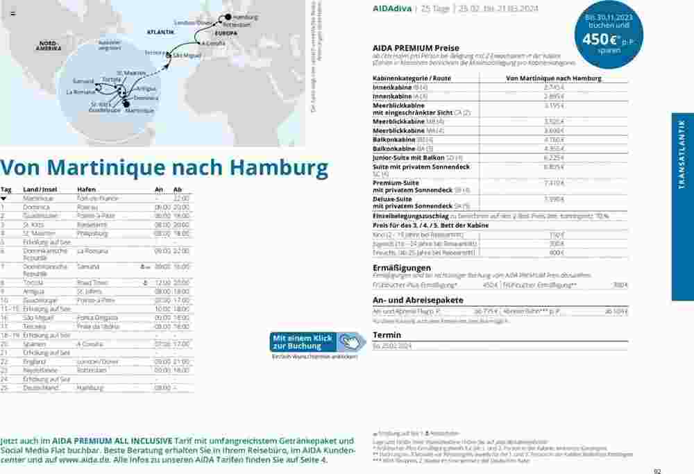 Aida Cruises Prospekt (ab 01.10.2023) zum Blättern - Seite 92