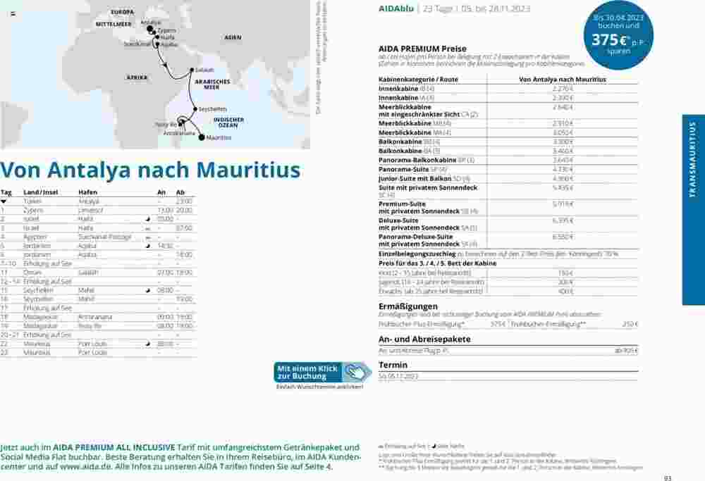 Aida Cruises Prospekt (ab 01.10.2023) zum Blättern - Seite 93