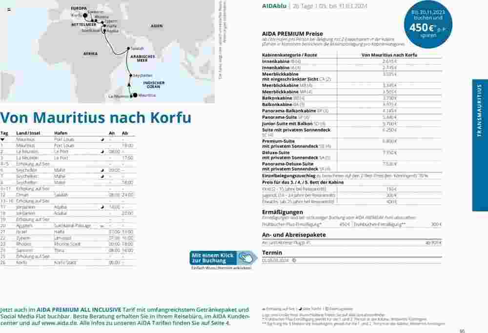 Aida Cruises Prospekt (ab 01.10.2023) zum Blättern - Seite 95