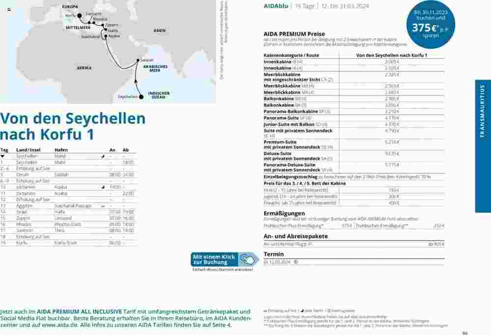 Aida Cruises Prospekt (ab 01.10.2023) zum Blättern - Seite 96