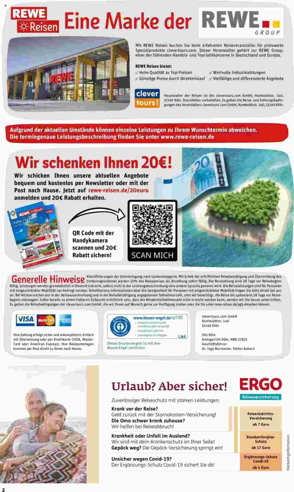 REWE Reisen Prospekt (ab 01.10.2023) zum Blättern - Seite 2