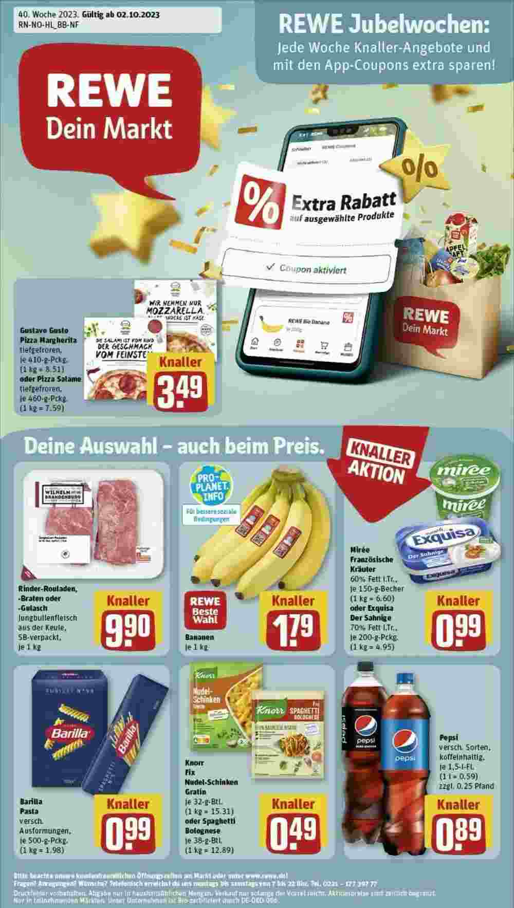 REWE Prospekt (ab 01.10.2023) zum Blättern - Seite 1