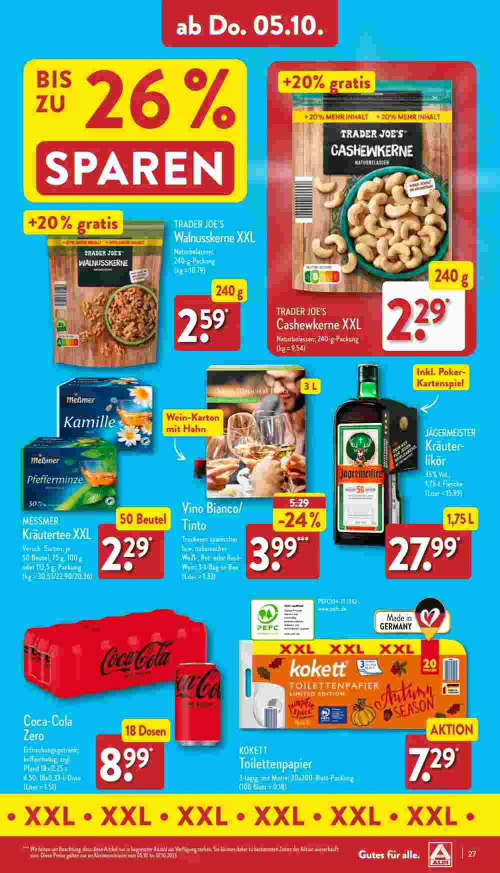 Aldi Nord Prospekt (ab 02.10.2023) zum Blättern - Seite 27