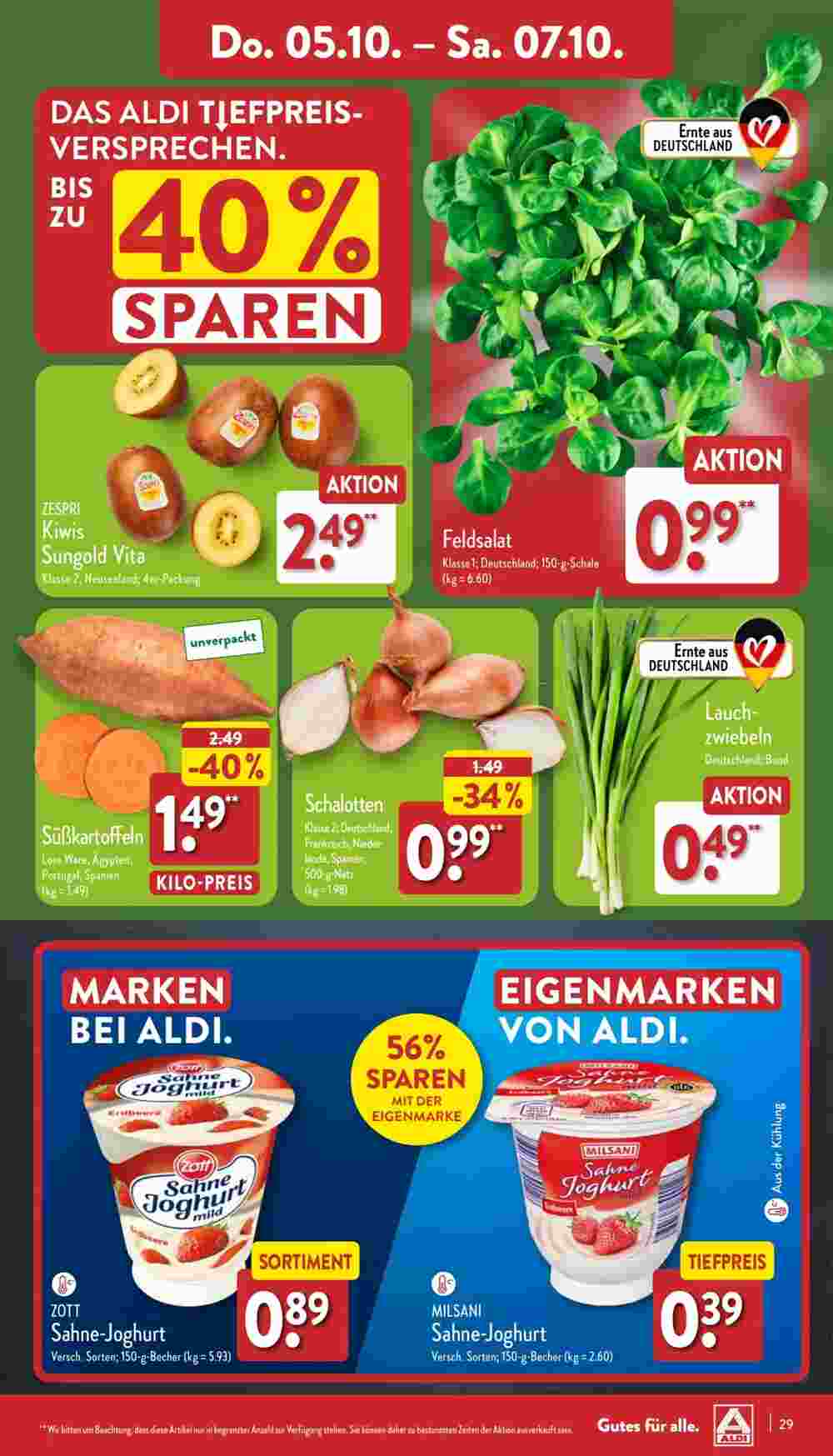 Aldi Nord Prospekt (ab 02.10.2023) zum Blättern - Seite 29