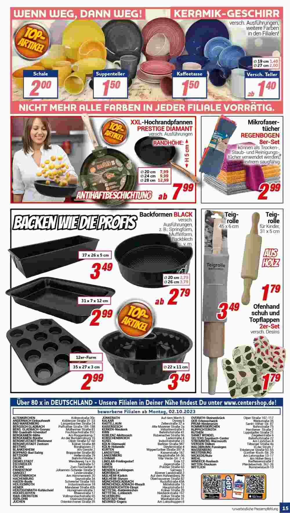 CENTERSHOP Prospekt (ab 02.10.2023) zum Blättern - Seite 15