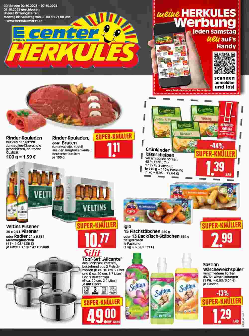 Edeka Herkules Prospekt (ab 02.10.2023) zum Blättern - Seite 1