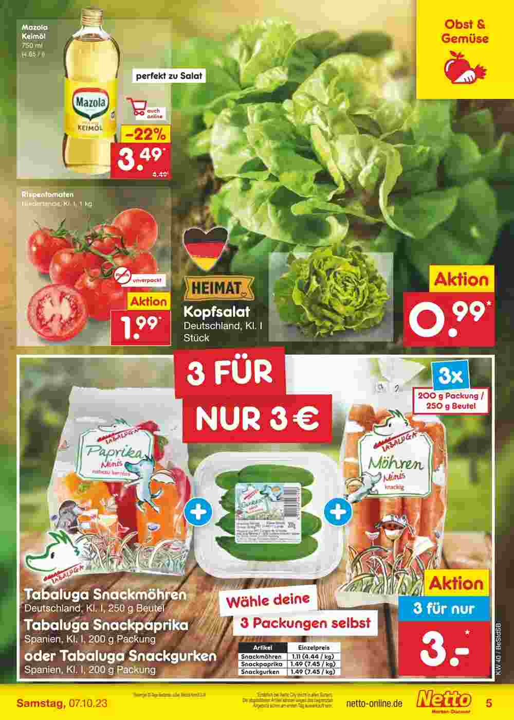 Netto Marken-Discount Prospekt (ab 02.10.2023) zum Blättern - Seite 5