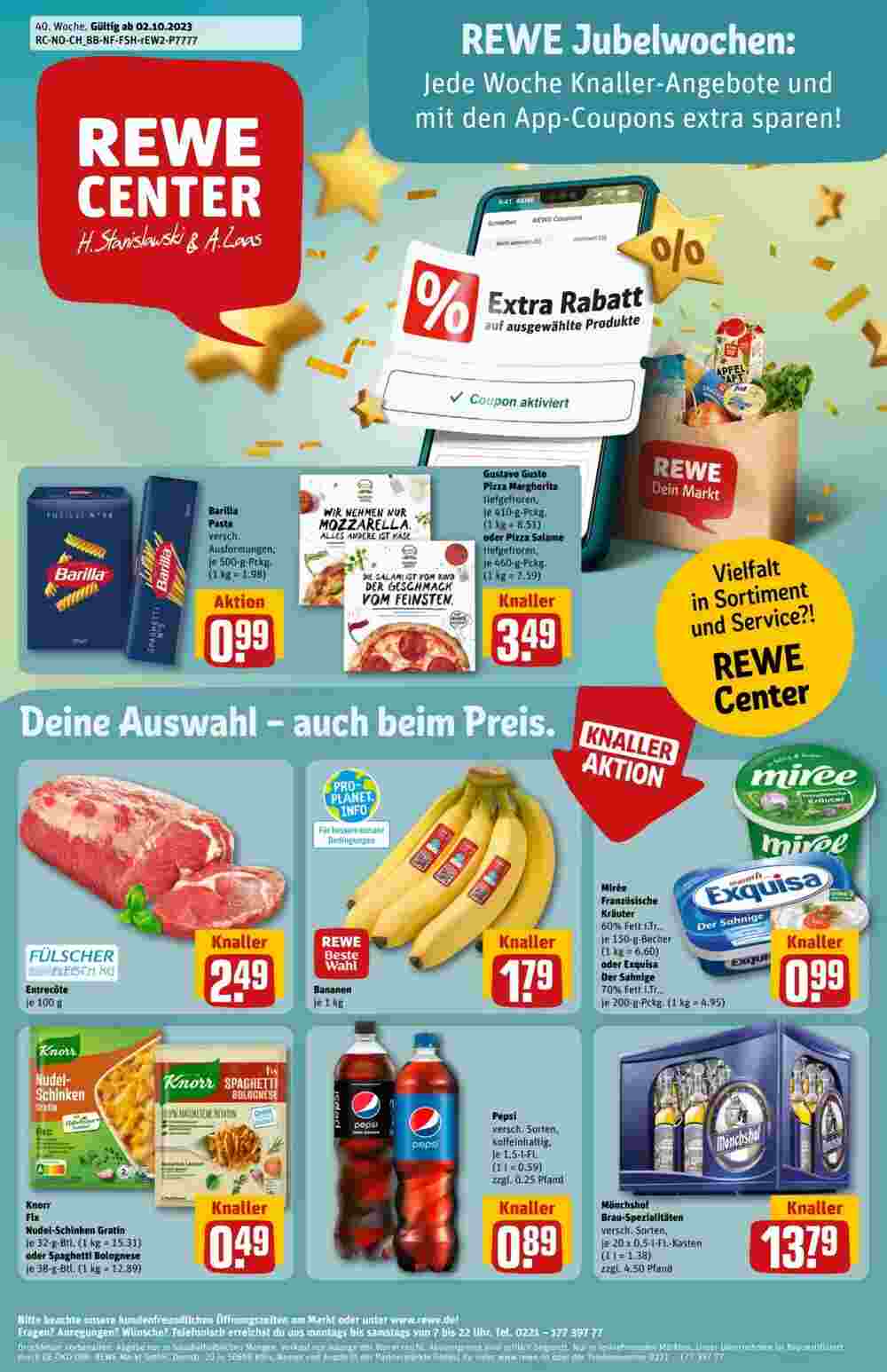 REWE Center Prospekt (ab 02.10.2023) zum Blättern - Seite 1